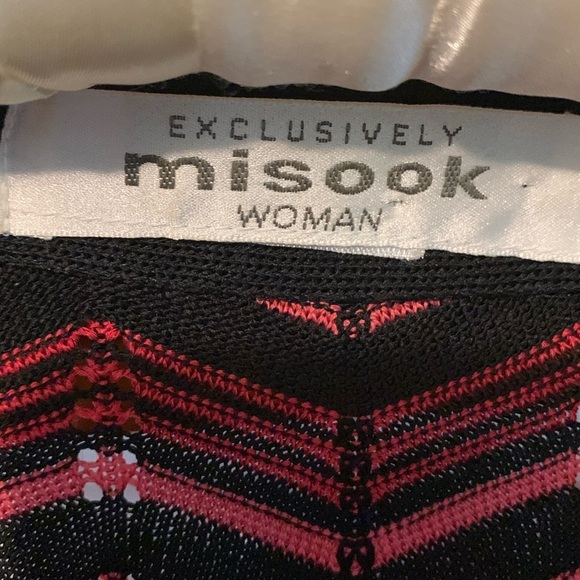 Misook Chevron Print Zippered Sweater Size 2X (24-26) - Picture 5 of 6